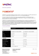 Technische fiche PIGMENTO