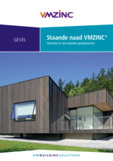 Staande naad VMZINC - technische handleiding - gevel