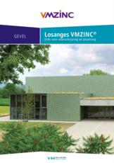 VMZINC Losanges - technische richtlijnen - gevel