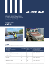 Manuel d'installation Aludex Max