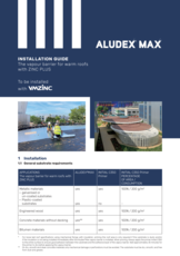 Aludex Max Installation guide