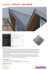 ADEKA for roofing - Technical data sheet