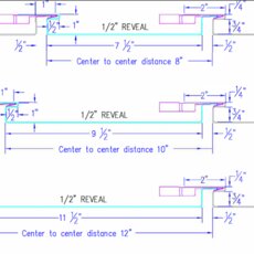 Technical drawings - Interlocking panel horizontal -  DWG
