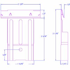 Technical drawings - Interlocking panel vertical - DWG