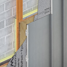 Autocad - Détails standards Joint debout VMZINC® - façade sur panneaux non-ventilés en bois