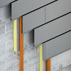 Autocad - Détails standards Profil à emboîtement 333 VMZINC® - façade - pose horizontale