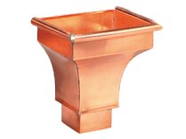 CUVETTE AVEC CONNEXION CARRÉE 10x10 CM EN CUIVRE