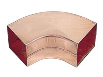 COUDE CARRÉ 10X10CM CUIVRE