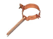 SCHARNIERHAAK ROND 80MM KOPER MET LANGE PIN