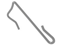 INOX 1.4301 HANGHAKEN 90X2.7MM RECHT