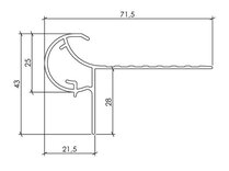 CEISO DAKRAND ALU ROND 25/71 3M RAL