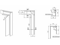 CEISO BINNENHOEK BASIS 2-DELIG H76 RAL