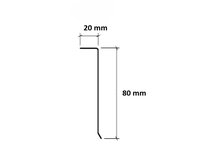 PROF 2A VMZINC NTRL 8X2CM 0.7MM 2M
