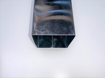 TUYAU ZINC CARRE 8X8CM 0.7MM 2M