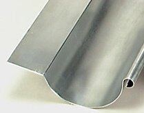 GOUTTIERE ZINC D/R 420MM 0.8MM+BAVETTE
