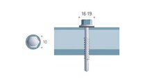 ZELFBORENDE METAALVIJS 125X6.3 ZELFTAP
