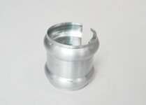 OVERSCHUIFSTUK 2 RING VMZINC NTRL D100MM
