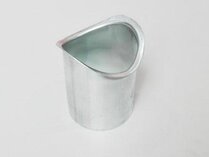 TAPSTUK D60MM VMZINC NTRL GEBOGEN 6CM