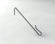 PUNTHAAK INOX 1.4301-90X2.7MM RECHT 5KG
