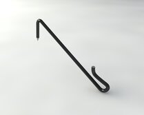 PUNTHAAK INOX1.4301-130X2.7MM ZWART 5KG