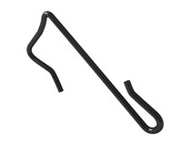 HANGHAAK RECHT INOX 90X2.7MM ZWART 5KG