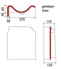SIGNY GEVELPAN LINKS DBL BLACK MAT