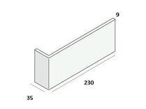 DC P1032 DEEPLAS HOEKPAN 230MM 1678