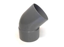 COUDE PVC D80MM 45GR BLANC