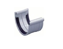 VERBINDINGSSTUK H/R PVC 120MM LICHTGRIJS