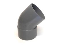 COUDE PVC D80MM 45GR F/M EAU PLUIE