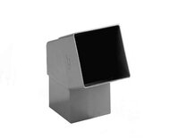 COUDE PVC CARRE 8X8CM 67GR GRIS