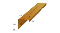 WINDVEER GETAND RECHTS 2.1M GRANDEMZWART