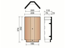 ACTUA10LT HOEKIGE NOK-NB ANTRA MAT