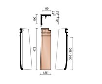 ACTUA10LT 1/2GEVELPAN LINKS ANTRA MAT