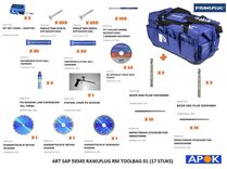 RAWLPLUG RM TOOLBAG 01 (17 STUKS)