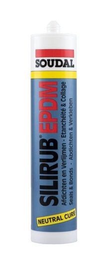 SOUDAL SILIRUB EPDM 310ML ZWART