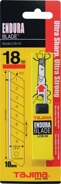 TAJIMA CUTTER 18MM IN VEILIGE DISPENSER