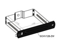 BOVENPLAATJE SCHARNIERHAAK VK 12X12 ZWART                   
