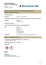 Runotex Tix Transparent Sikkerhedsdatablad