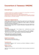 Descriptif type Tasseaux VMZINC