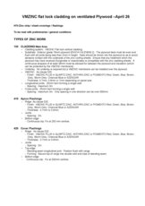 Specifications - Flat lock on plywood