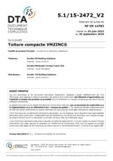 D.T.A. Toiture compacte VMZINC