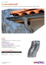 Fiche produit - Coude rotule 36°