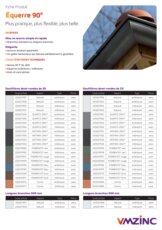 Fiche produit - Equerres à 90°