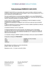 Fiche technique PIGMENTO NUIT D'ETE