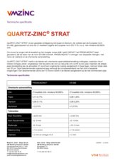Technische fiche QUARTZ-ZINC STRAT
