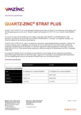 Technische fiche QUARTZ-ZINC PLUS STRAT