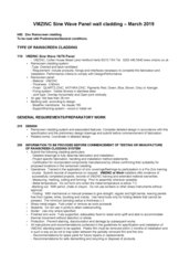 Specifications Sine wave panel - Cladding