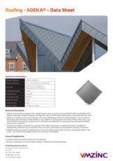 ADEKA for roofing - Technical data sheet