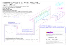 Cobertura - Junta agrafada - Algeroz e murete